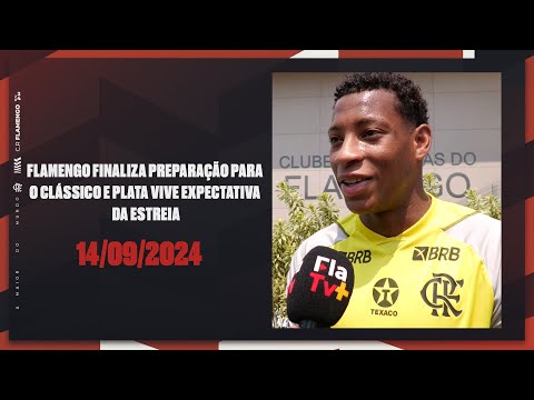 Flamengo finalizes preparation for the classic and Plata is looking forward to his debut