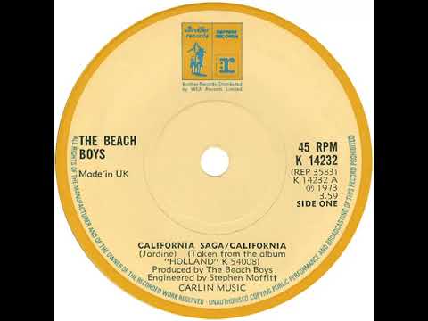 UK New Entry 1973 (45) The Beach Boys - California Saga/California
