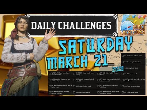 Daily Challenges Madam Nazar Bolger Glade Locations RDR2 Red Dead Online (3/21/20)