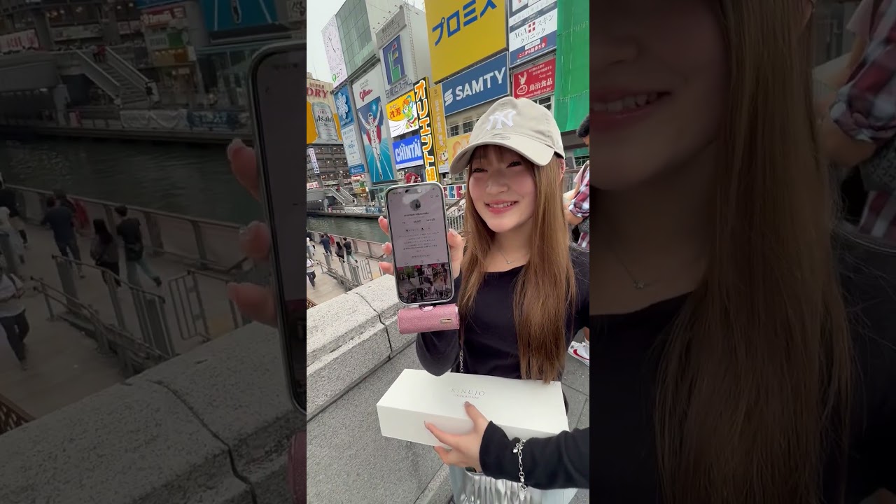 髪の毛サラサラの女の子に声を掛けたらとてもピュアな女の子で可愛かった！ #mysterybox #ミステリーボックス #大阪駅