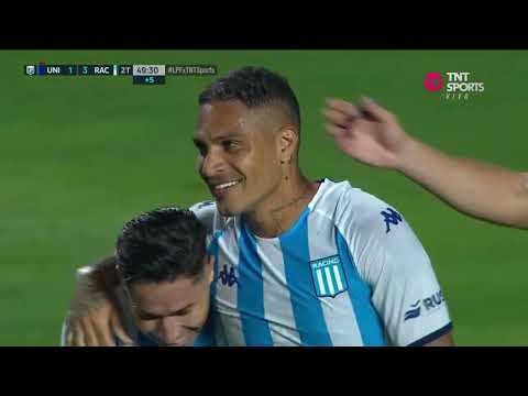 SEGUNDO GOL de PAOLO GUERRERO en RACING | Unión de Santa Fe 1 - 3 Racing Club
