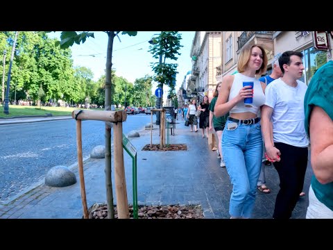 Ukraine Lviv 2023 Lesya Kurbasa street/Walking Tour