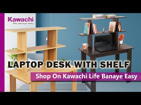 Wall mounted folding study table, with storage