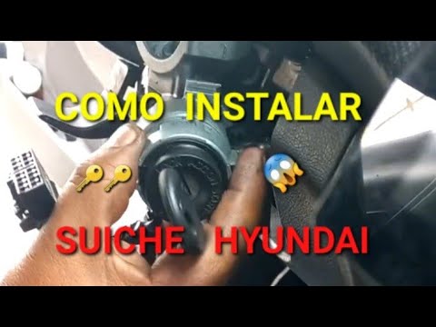 How to install a ignition switch or starter plate on a 2012 Hyundai