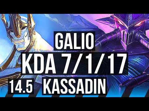 GALIO vs KASSADIN (MID) | 7/1/17, Dominating | EUW Master | 14.5