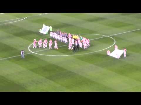 Opkomst spelers/Ajax Marsch | Ajax-De Graafschap | 20-12-'15