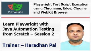 Playwright with Java: Test Script Execution using Chromium, Edge, Chrome and WebKit Browser - S#2
