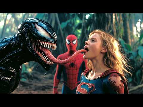 Jungle Showdown: Supergirl spider man and Venom’s Ultimate Battle