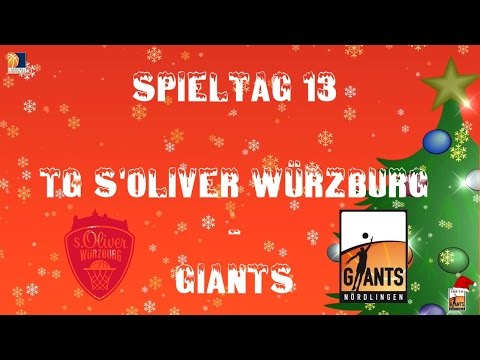 18.12.2016 Spieltag 13 TG S'Oliver Würzburg - Giants