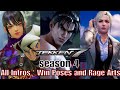 Tekken 7 Season 4 All Intros Win Poses And Rage Arts For All Characters Including Dlc