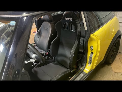 Sparco R100 Seat Install. K Swap Mini Cooper Build Episode 21