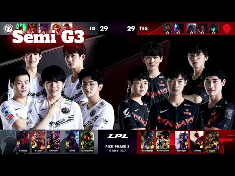 IG vs TES - Game 3 | Semi Final LPL Spring 2020 | Invictus Gaming vs Top Esports G3