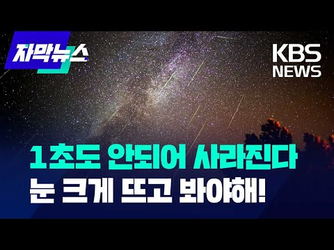 1초도 안되어 사라진다... 눈 크게 뜨고 봐야해!