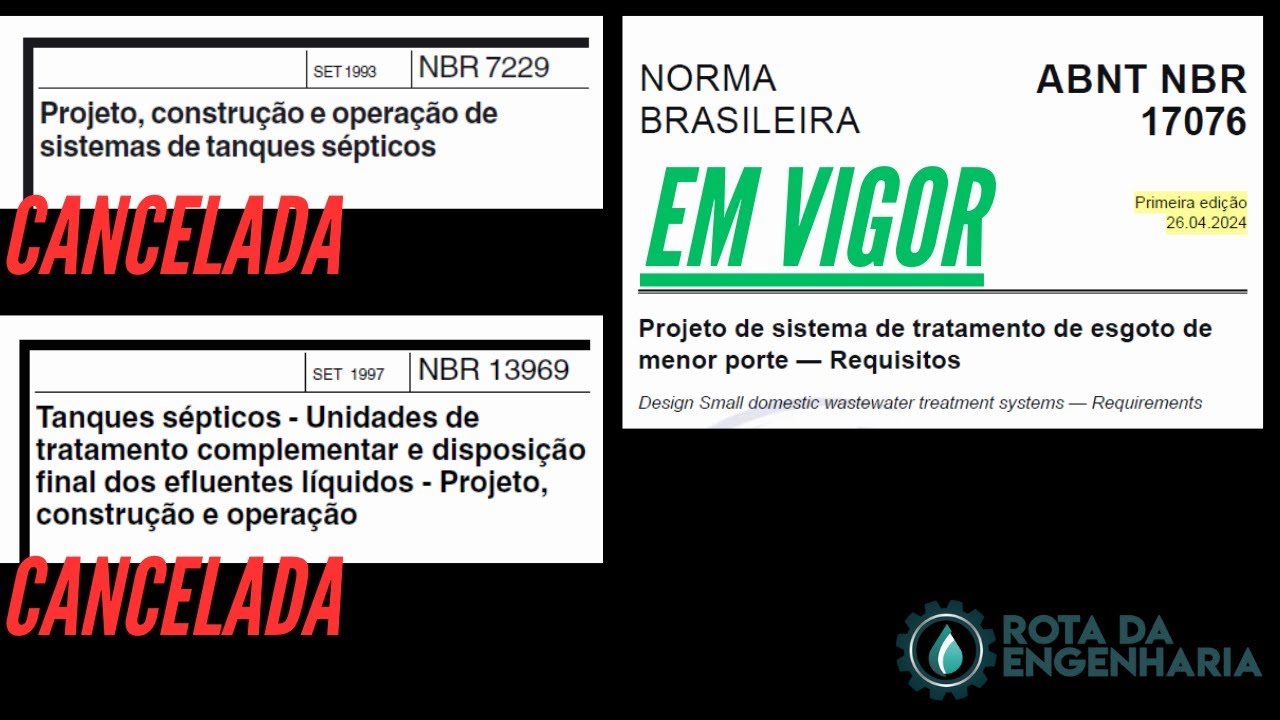 NOVAS REGRAS Para: Projeto de Sistema de Tratamento de Esgoto de Menor Porte —ABNT NBR 17076   2024