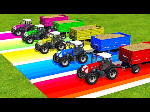 LOAD SUGARCANE & TRANSPORTING WITH RIGITRAC TRACTORS & MACK TRUCKS - Farming Simulator 22