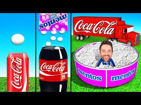 COCA COLA und MENTOS EXPERIMENT