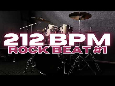 212 BPM - Rock Drum Beat - Loop 1