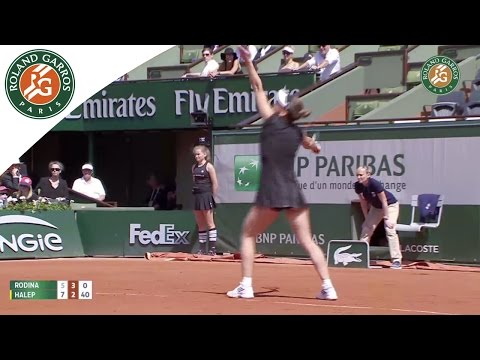 S. Halep v. E. Rodina French Open 2015 Women's Highlights / R128