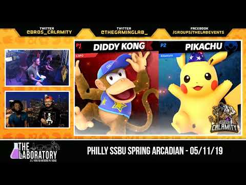 Philly SSBU Arcadian: Spring 2019 - C3PO (Diddy Kong) vs Skaiza (Pikachu) - Winners Round 4 - Super