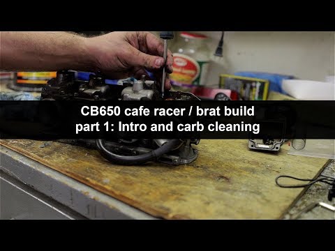 Honda CB650 Cafe Racer build 1 - Intro and carbs