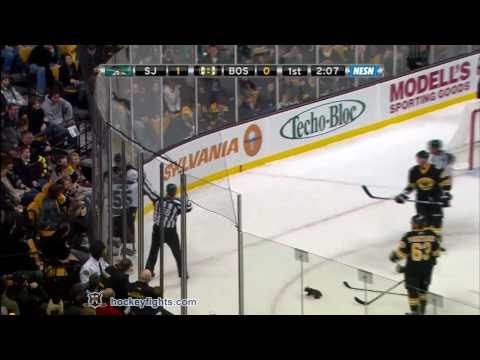 Ben Eager vs Adam McQuaid Feb 5, 2011 - NESN feed