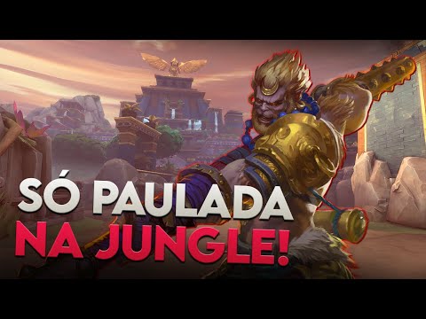 SUN WUKONG JUNGLER, SÓ PAULADA NA JUNGLE! - ⚡ Smite BR Master Ranked Conquista