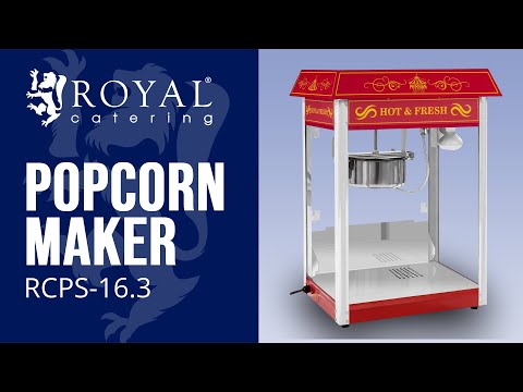 Produktvideo - Popcornmaskine - retrodesign - rød