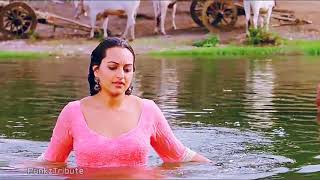 Sonakshi Sinha Hot   Wet B00Bs   Low Neck   R   Ra