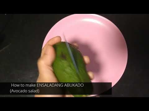 How to make ENSALADANG ABUKADO |  Filipino Avocado Salad