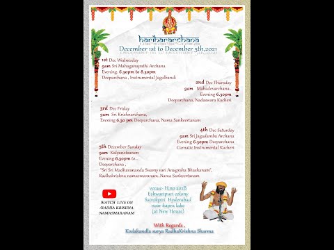 HARIHARARCHANA l Day1-Deeparchana ,Instrumental Jagalbandi Music concert l Evening l DARSHANAM TV