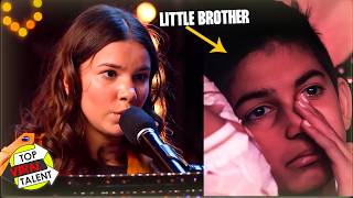 She's 14. She's Blind. She Makes Her Little Brother Cry..😥
