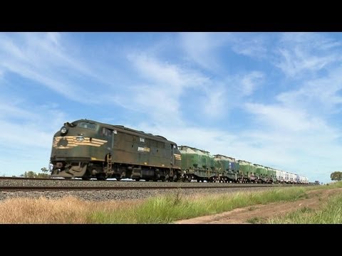 Pacific National Cement Train - PoathTV Australian Railways, Railroads & Trains