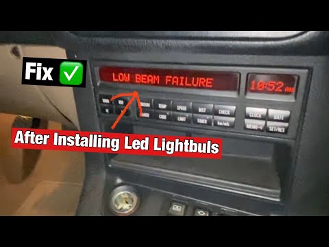 ( Headlight failure ) light on after installing led lightbulbs ( fix ✅ )