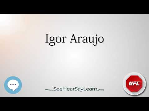 Igor Araujo   UFC Fighter's Nicknames 🔊