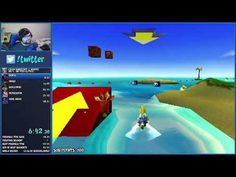 Crash Bandicoot: Warped Speedrun - Any% (No Item Glitch) in 48:02 by Riko