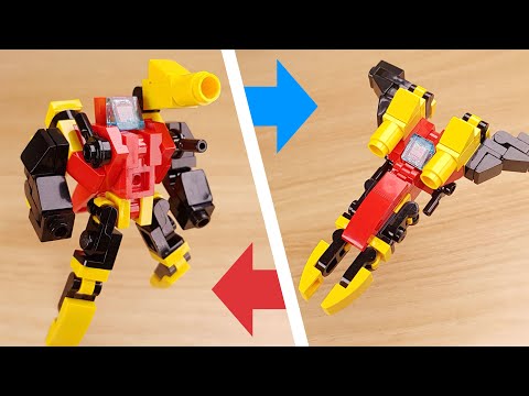 LEGO brick Fighter Jet transformer robot tutorial Jet Spear #LEGO #MOC #レゴ変形ロボ #レゴアイデア #레고변신로봇