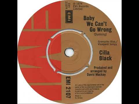 UK New Entry 1974 (19) Cilla Black - Baby We Can't Go Wrong