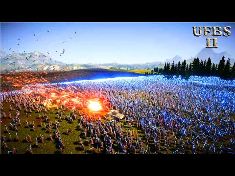 CAN SUPER TANKS PROTECT 100,000 JEDIS vs 4,000,000 MARAUDERS? | Epic Battle Simulator 2 | UEBS 2