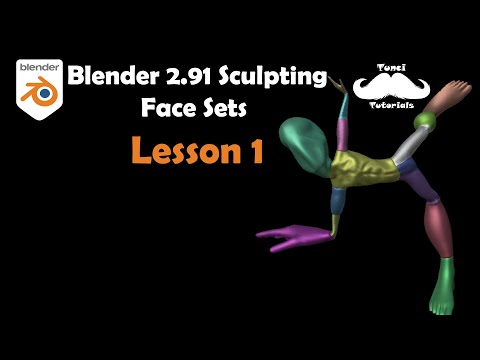 Blender 2.91 Sculpting Face Sets Lesson 1