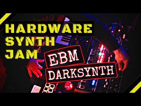 Hardware EBM Jam - industrial dark synth jam - practise session