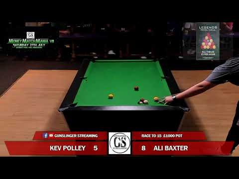 MONEY MATCH MANIA - KEVIN POLLEY VS ALI BAXTER - £1000 POT
