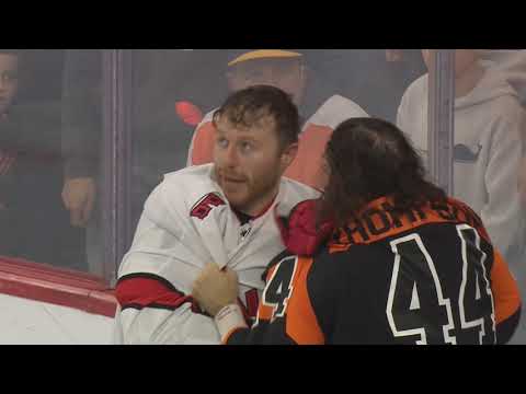 Philadelphia Flyers Vs Carolina Hurricanes Scrum