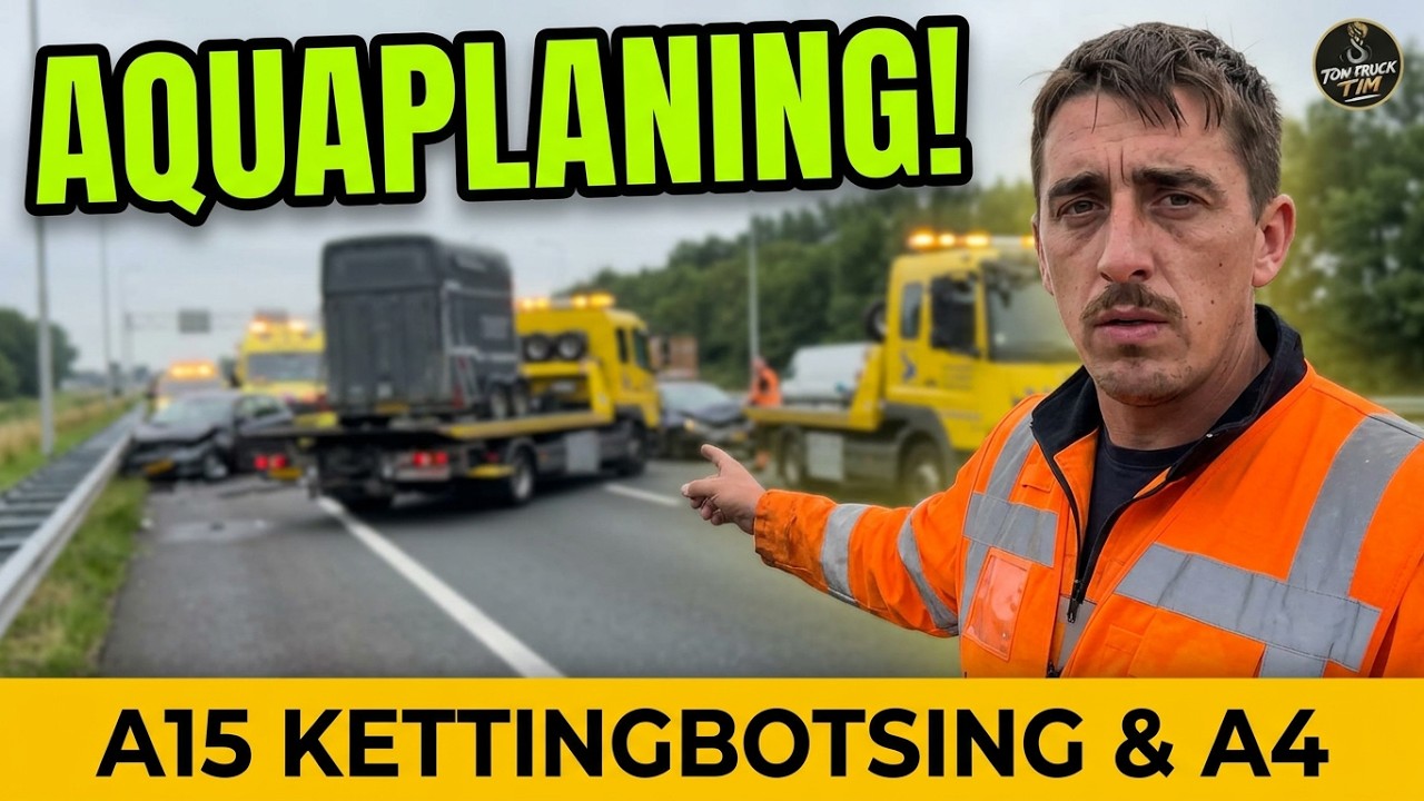 Levensgevaarlijke banden zorgen voor crash op de A4!