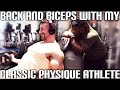 CLASSIC PHYSIQUE BACK AND BICEP WORK OUT