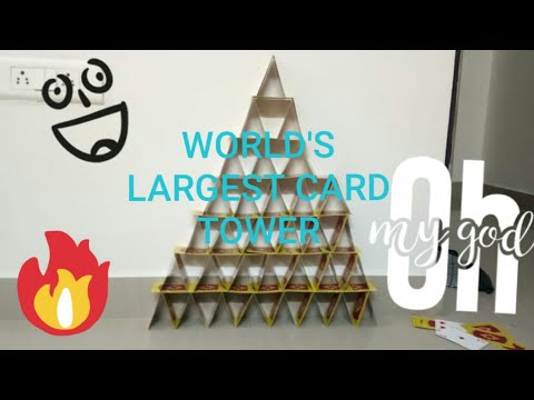 We Built The Worlds Largest Card Tower | How to build a card tower | That's Perfect
