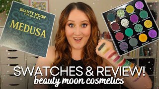 *NEW* BEAUTY MOON COSMETICS MEDUSA PALETTE! Swatch & Try On First Impression Review!
