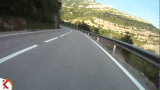 preview picture of video 'Trams en moto, BP-1121, Monistrol de Montserrat - cruïlla Monestir de Montserrat. 001'