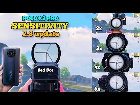 Poco x3 pro New Zero Recoil Sensitivity Settings After 2.8 update 🔥 New sensitivity and controls