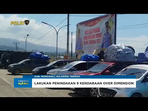 SATLANTAS POLRES MOROWALI LAKUKAN PENINDAKAN 9 UNIT KENDARAAN OVER DIMENSION OVER LOAD