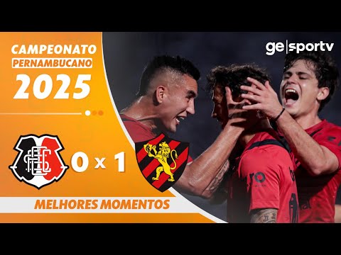 Gols e lances de Santa Cruz x Sport